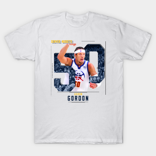 Discover Aaron Gordon Basketball Edit Nuggets - Aaron Gordon - T-Shirt