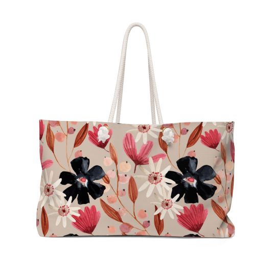 Discover Summer Floral Woman's Weekender Bag