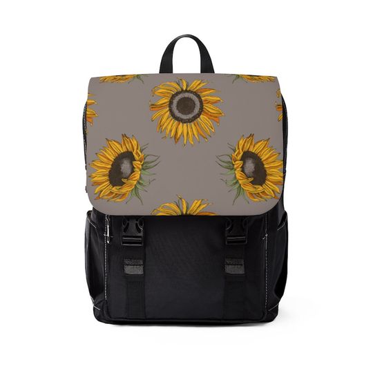 Discover Sunflowers Unisex Casual Shoulder Backpack