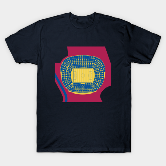 Discover Barcelona Camp Nou Stadium Overhead - Barcelona Fc - T-Shirt
