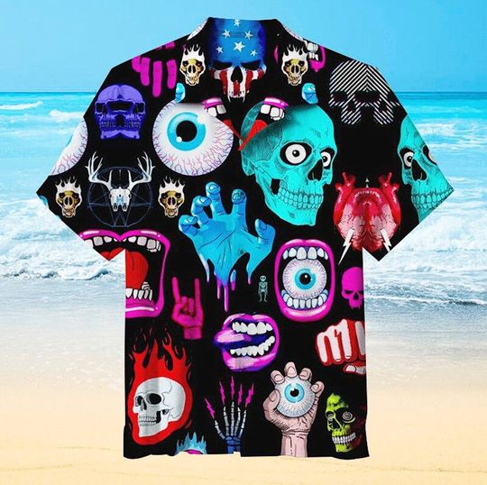 Discover Holiday Skull Unisex  Aloha Shirt