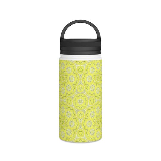 Discover Happy Stainless Steel Water Bottle, Handle Lid