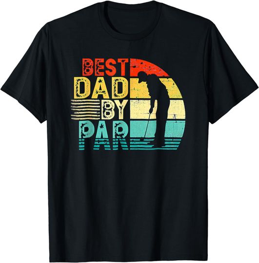 Discover Best Dad By Par Funny Disc Golf Gift For Men Father's Day T-Shirt