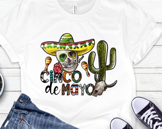 Discover Cinco de Mayo Sombrero Cactus Party T Shirt