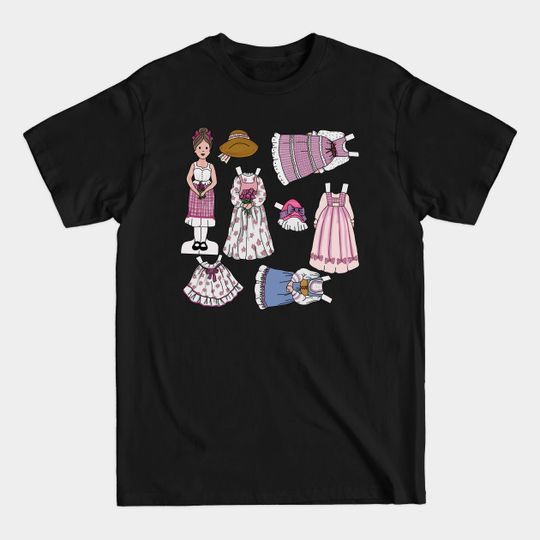 Discover The Ginghams Paper Doll - Carrie - Paper Doll - T-Shirt