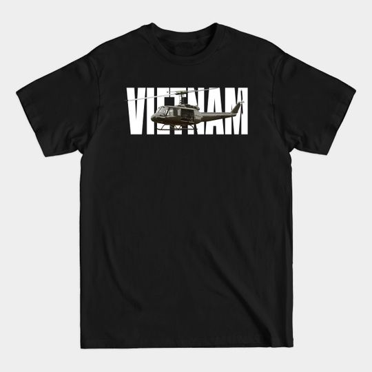 Discover Vietnam Veteran UH-1 Huey Helicopter - Vietnam Veteran - T-Shirt