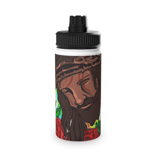 Discover Jesus Christ Stainless Steel Water Bottle, Sports Lid