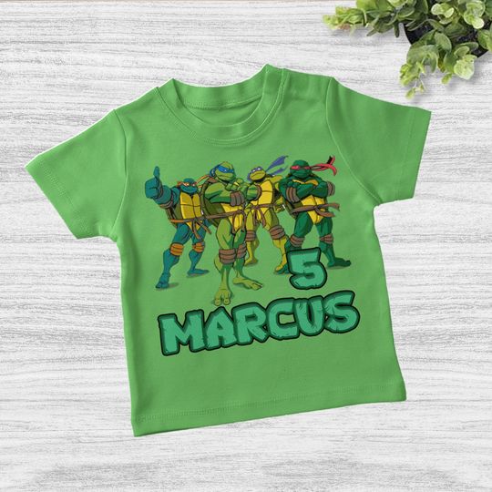 Discover Ninja Turtles Family Birthday Shirts