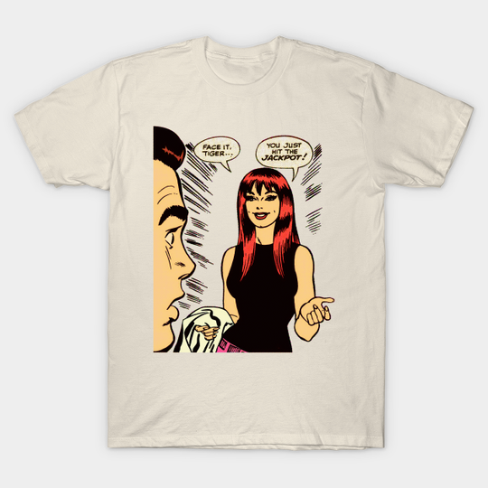 Discover Mary Jane Watson - Face It, Tiger... Panel (Vintage Halftone Colors) - Mary Jane Watson - T-Shirt