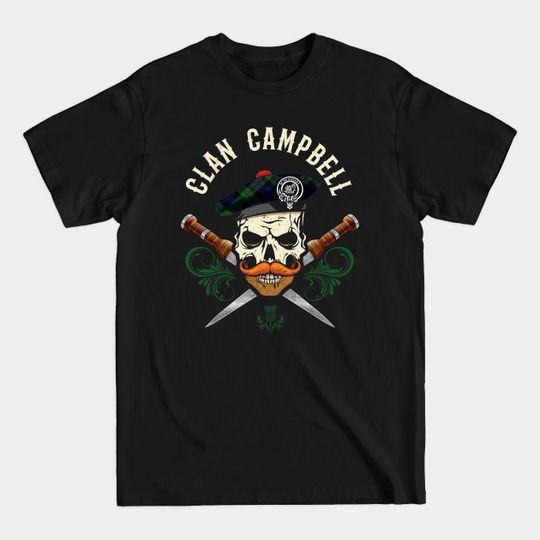 Discover Scottish Clan Campbell Skull - Clan Campbell - T-Shirt