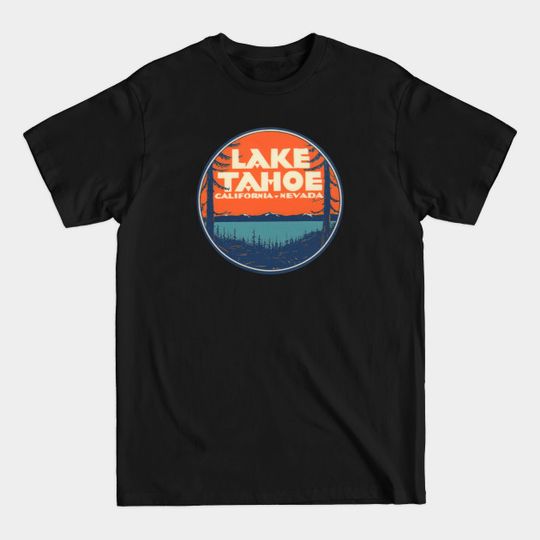 Discover Lake Tahoe Vintage Travel Decal - Lake Tahoe - T-Shirt
