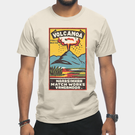 Discover Volcano / Indian Matchbox Art - Volcano - T-Shirt