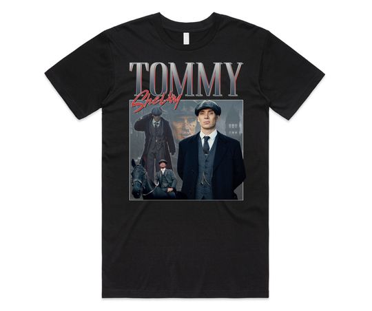 Discover Tommy Shelby Homage T-shirt Tee Top Peaky TV Show Gift Tom Thomas By Order Cillian Murphy