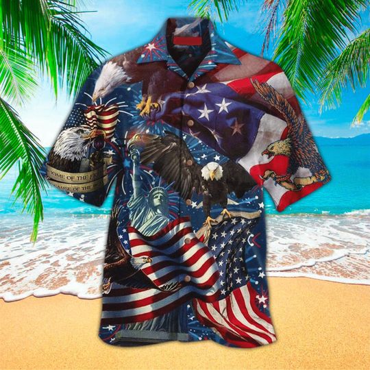 Discover Eagle Lover Vintage Hawaii Beach Shirt