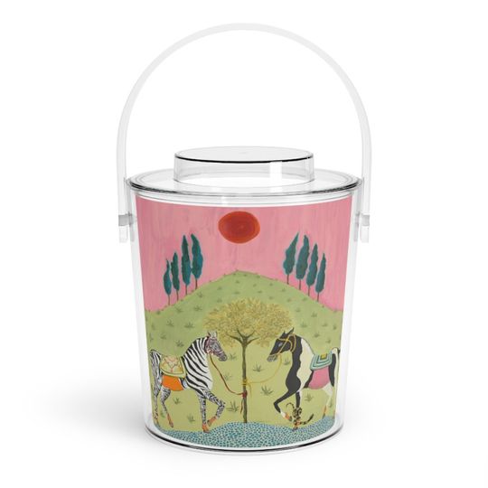 Discover Ice Bucket with Tongs