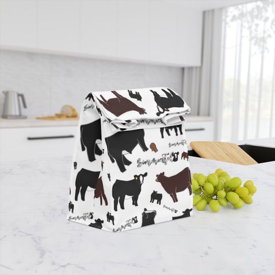 Discover Simply Simmental Polyester Lunch Bag