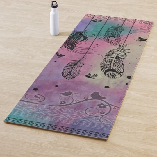 Discover Feather Yoga Mat, Thick Yoga Mat