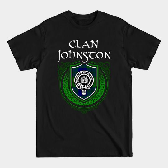 Discover Clan Johnston Scottish Tartan Crest Badge T-Shirt