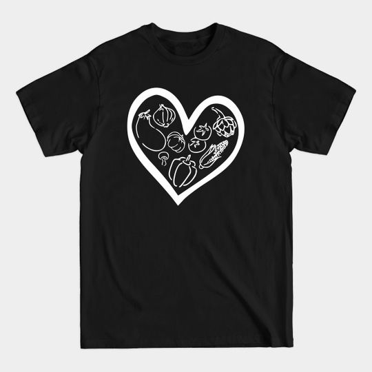 Discover Funny Vegan Women Heart T-Shirt