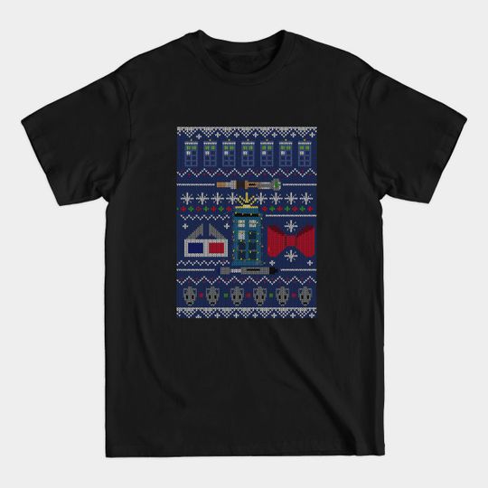 Discover Who Christmas Sweater - Tardis - T-Shirt