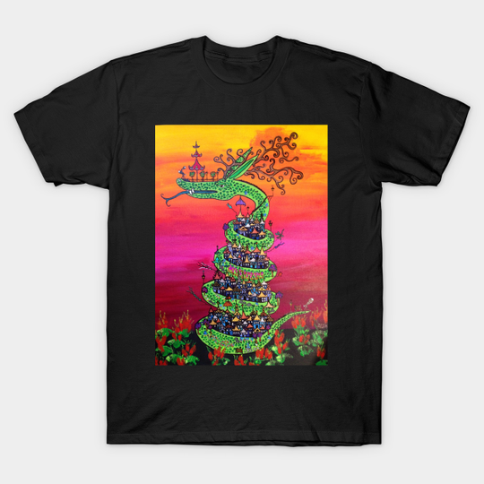 Discover Green Dragon Village - Fantastic Beasts - T-Shirt