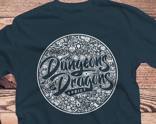 Discover DnD Addict Shirt | Mosaic | Dnd gift | GM | Dungeons & Dragons | Dice