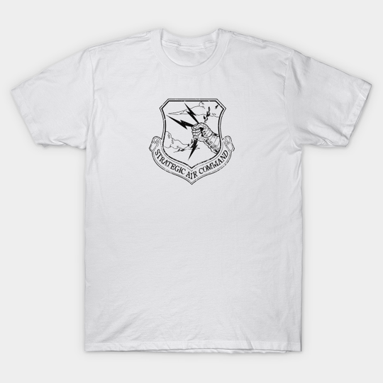 Discover Strategic Air Command - Small Black Logo - Strategic Air Command - T-Shirt