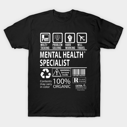Discover Mental Health Specialist T Shirt - MultiTasking Certified Job Gift Item Tee - Mental Health Specialist - T-Shirt