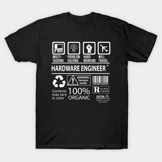 Discover Hardware Engineer T Shirt - MultiTasking Certified Job Gift Item Tee - Hardware Engineer - T-Shirt