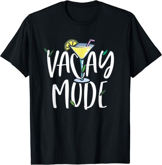 Discover Vacay Mode Shirt Women Vacation Outfit Cocktail Lover T-Shirt