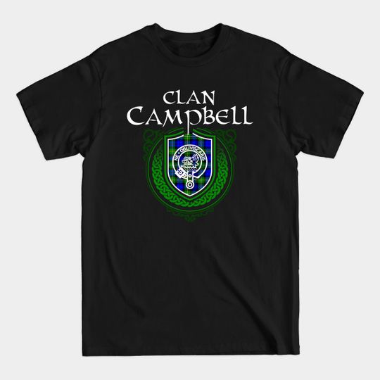 Discover Clan Campbell Scottish Tartan Crest Badge T-Shirt