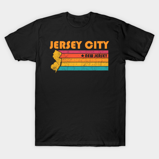 Discover Vintage Jersey City T-Shirt - Distressed Souvenir