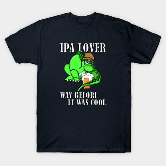 Discover Funny Dino Dinosaur Beanie IPA Beer Lover Saurus - Dinosaur - T-Shirt