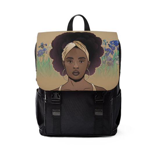 Discover Black Girl Unisex Casual Shoulder Backpack