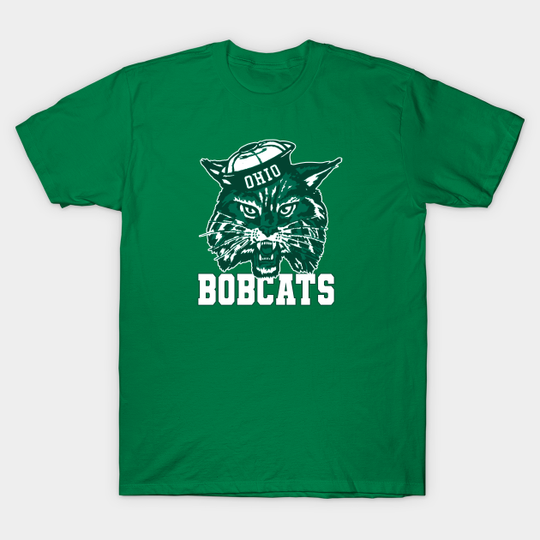 Discover Vintage Ohio U. Bobcat Mascot Logo - Ohio Bobcats - T-Shirt