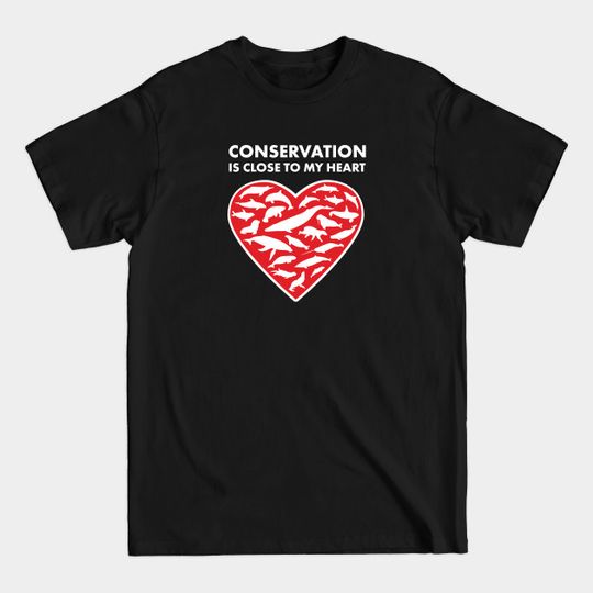 Discover Marine Mammals Conservation Heart - Marine Mammal - T-Shirt