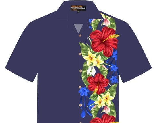 Discover Blue Elegance Hawaiian shirt