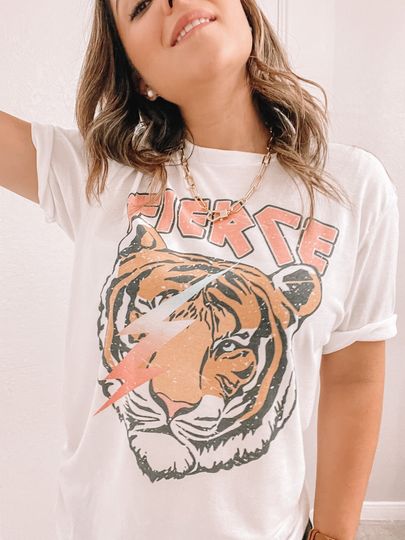 Discover Fierce Tiger//Unisex fit//Vintage feel