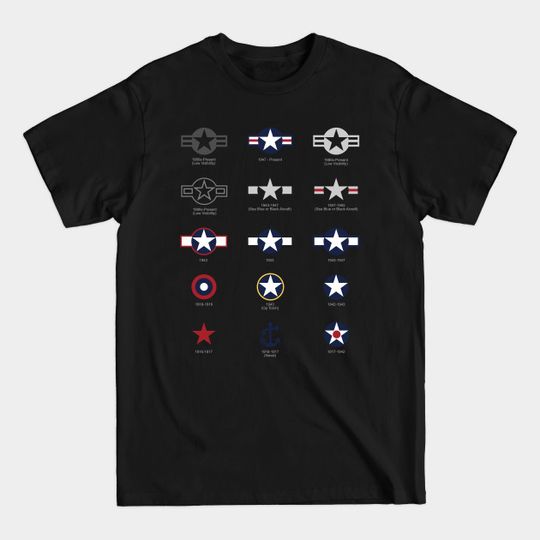 Discover U.S. Military National Aircraft Roundels from 1916 to Present - Roundel - T-Shirt