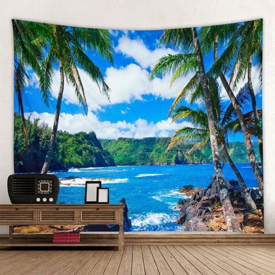 Discover Tropical Palm Tree Nature Wall Tapestry