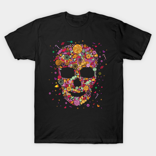 Discover Niche Skull Island Mod Art Candy Skull - Niche Skull Island Mod Art Candy Skull - T-Shirt