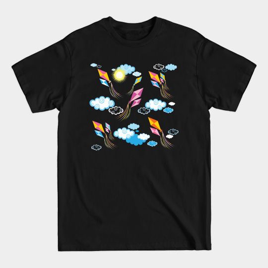 Discover Summer Vacation Children's Kite Clouds - Clouds - T-Shirt