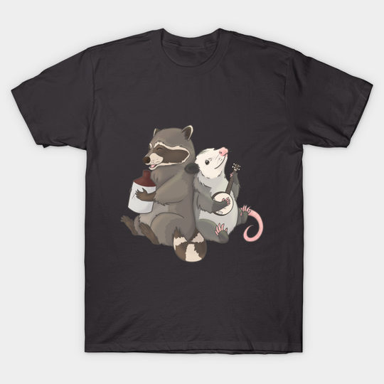 Discover Opossum and a Racoon playing instruments - Possum And Raccoon - T-Shirt
