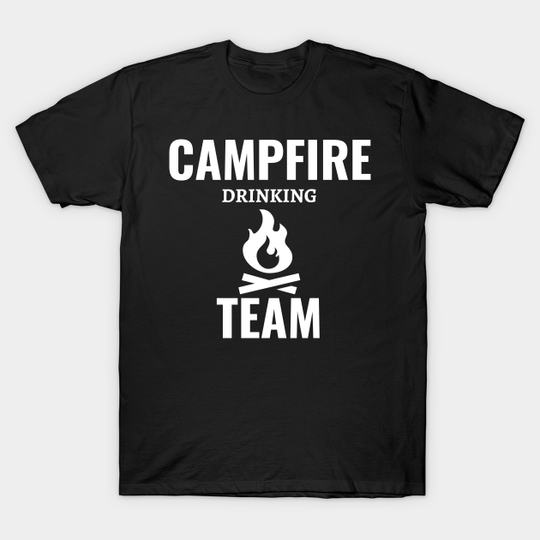 Discover Campfire Drinking Team Shirt - Mens Camping - T-Shirt