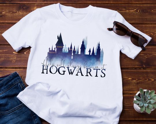 Discover Help Will Always Be Given at Hogwarts T-Shirt, Wizard T-Shirt