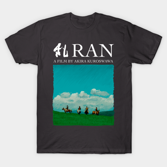 Discover Akira Kurosawa - Ran Illustration with Title - Kurosawa - T-Shirt