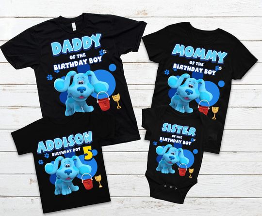 Discover Blues Clues Dog Theme Birthday Family Shirts