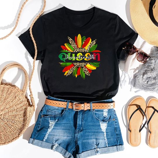 Discover Queen Juneteenth Shirt - Black Independence Day Apparel