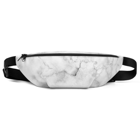 Discover White Marble Fanny Pack Abstract Waist Bag Bum bag