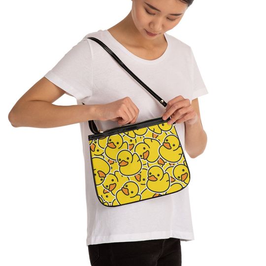 Discover Duck Print Small Shoulder Bag, custom bag, purse, custom purse, handbag